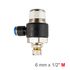 Flow Control Swiv. Elbow Pu 6mm X 1/2' M